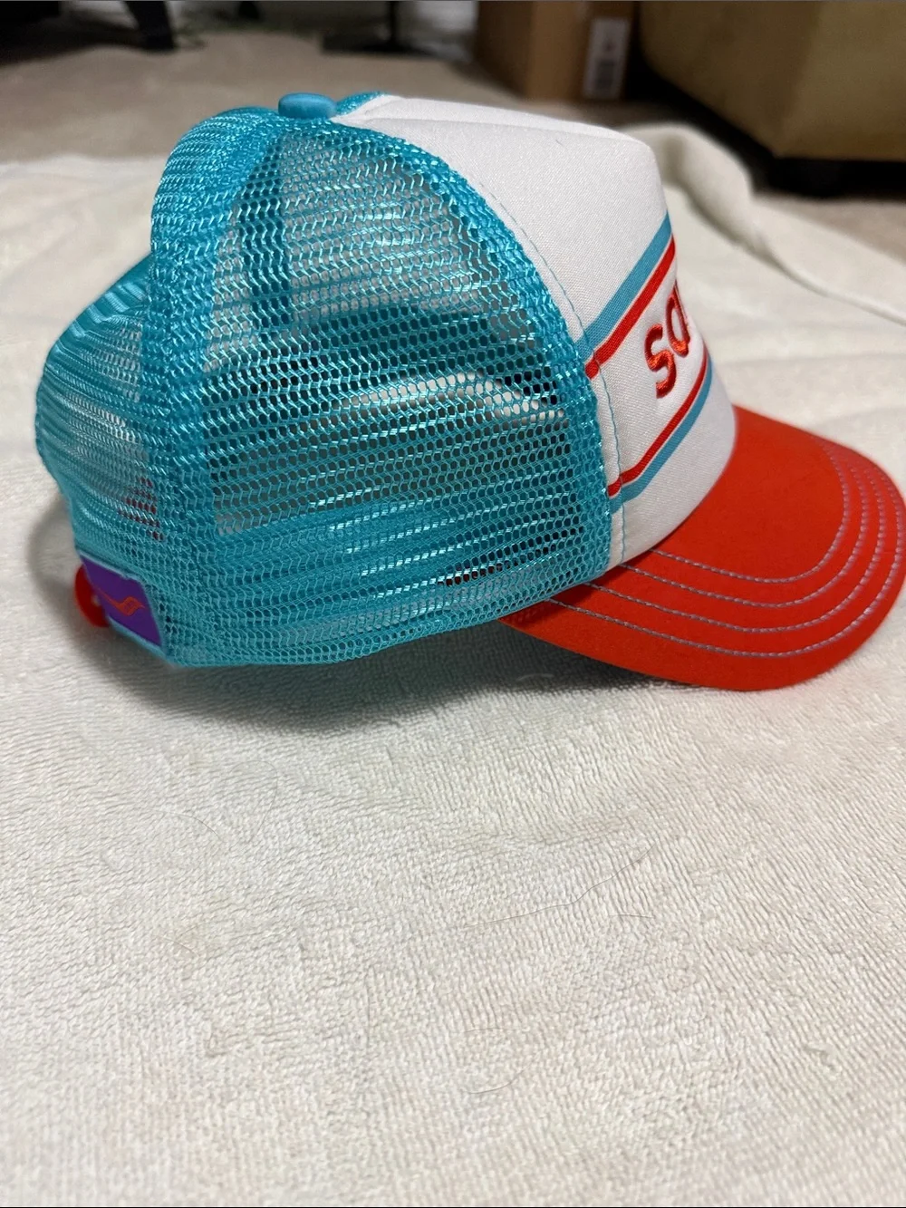 Saucony Orange & White Trucker Hat